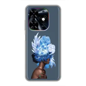 Чехлы (ART) Цветы на Tecno Spark Go 2024 (BG6) (VPrint) (Цветы на голове)