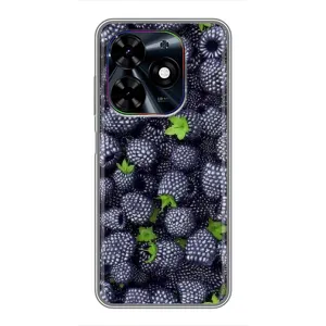 Чехлы с Фруктами для Tecno Spark Go 2024 (BG6) (VPrint) (Ежевика)