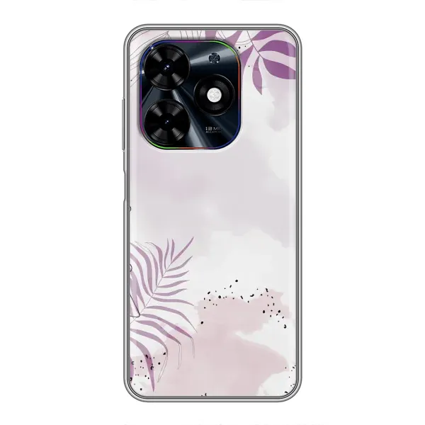Чохол з принтом «Фіолетове листя» для TECNO Spark Go 2024 (BG6)