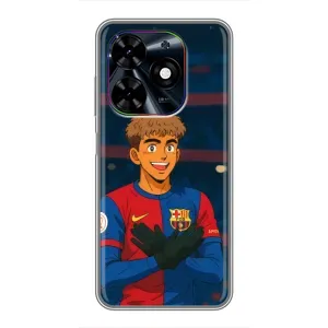 Чехол с футболистом Ламин Ямаль Tecno Spark Go 2024 (BG6) (Футболист Ямаль)
