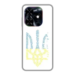 Чехлы для Tecno Spark Go 2024 (BG6) Укр. Символика (AlphaPrint) (Герб из букв)