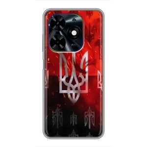 Украинские Чехлы для Tecno Spark Go 2024 (BG6) с картинкой УПА (AlphaPrint) (ГЕРБ УПА)