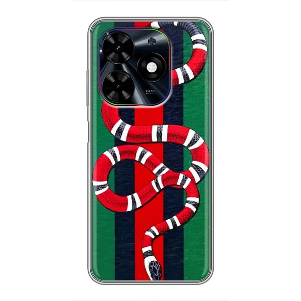 Чехол с принтом «Gucci змия» для TECNO Spark Go 2024 (BG6)
