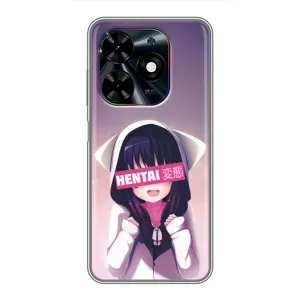 Чехлы Персонажи Аниме Наруто для Tecno Spark Go 2024 (BG6) (AlphaPrint) (Hentai chan)