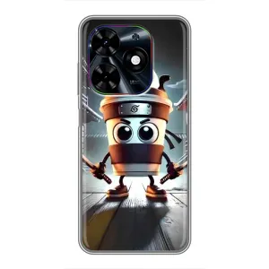 Чохол з мемом Тралалело тралала на Tecno Spark Go 2024 (BG6) (Капучіно асасіно)
