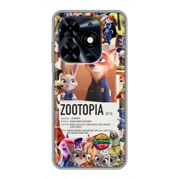 Чохол з принтом «Постер Зоотрополіс» для TECNO Spark Go 2024 (BG6)