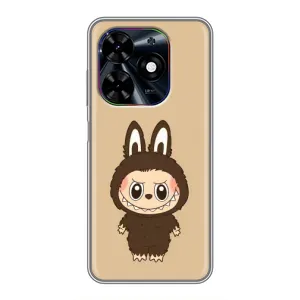 Чехол с Лабубу на Tecno Spark Go 2024 (BG6) (Bored Ape в красном)