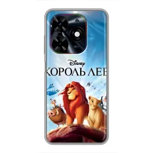 Чехол Король лев на ТЕхно Спарк ГО 2024 (Постер Король Лев)