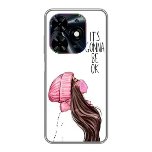 Чехол с печатью для Tecno Spark Go 2024 (BG6) - (Мода) (AlphaPrint) (Коронавирус)