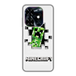 Чохол Майнкрафт на Tecno Spark Go 2024 (BG6) (AlphaPrint) Minecraft (кріпер Майнкрафт)