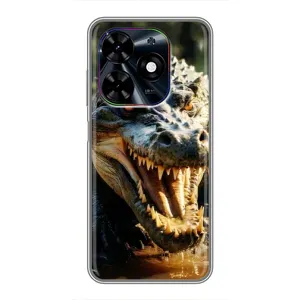 Чохол з картинкою 'Хижаки' для Tecno Spark Go 2024 (BG6) (Небезпечний крокодил)