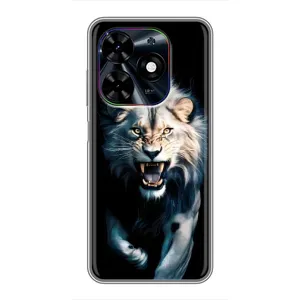 Чохол з картинкою 'Хижаки' для Tecno Spark Go 2024 (BG6) (Лев у темряві)