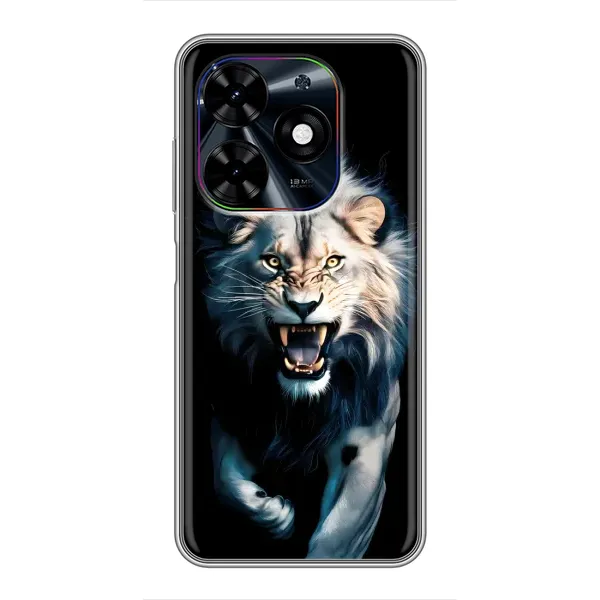 Чохол з принтом «Лев у темряві» для TECNO Spark Go 2024 (BG6)