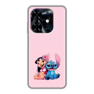 Чехол с принтом Стич на TECNO Spark Go 2024 (BG6) (Лило и Стич)