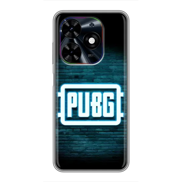 Чехол с принтом «Лого PUBG» для TECNO Spark Go 2024 (BG6)