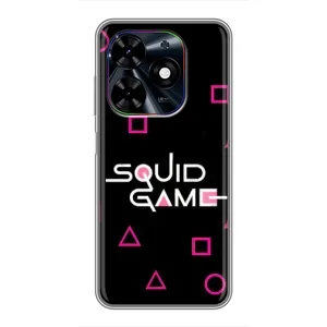 Чехол Гра в кальмара для Tecno Spark Go 2024 (BG6) (Паттерн Игра кальмара)
