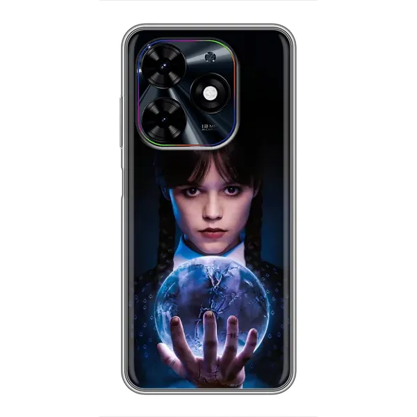 Чохол з принтом «Магічна сфера Венздей» для TECNO Spark Go 2024 (BG6) Чохол з принтом «Магічна сфера Венздей» для TECNO Spark Go 2024 (BG6)
