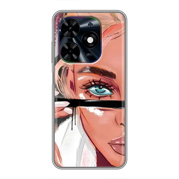 Чехол с принтом «Макияж» для TECNO Spark Go 2024 (BG6)