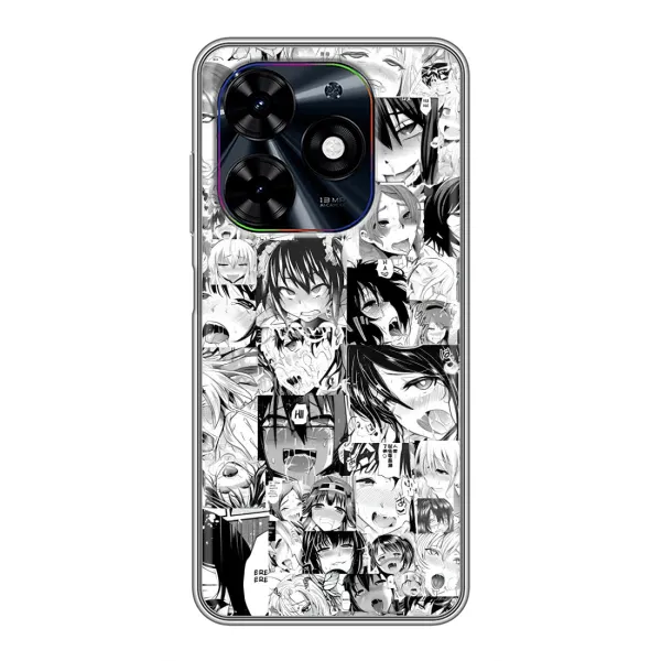Чохол з принтом «Ahegao manga» для TECNO Spark Go 2024 (BG6)