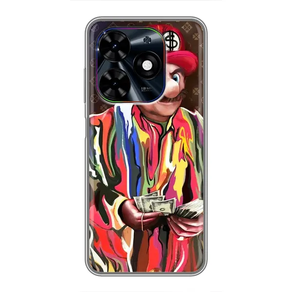 Чехол с принтом «Mario LV» для TECNO Spark Go 2024 (BG6) Чехол с принтом «Mario LV» для TECNO Spark Go 2024 (BG6)