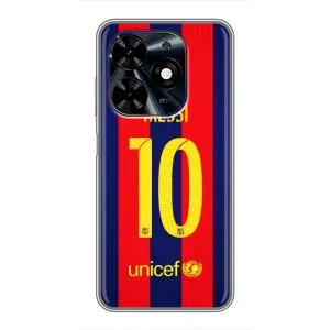 Чехлы Месси для Tecno Spark Go 2024 (BG6) (AlphaPrint) (Messi Barca 10)