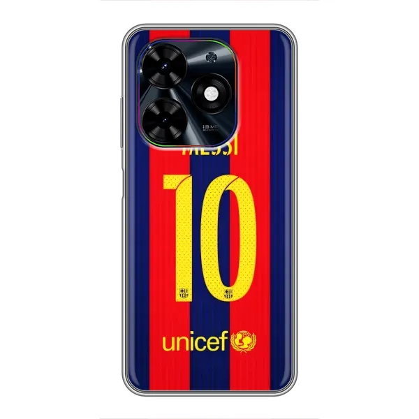Чехол с принтом «Messi Barca 10» для TECNO Spark Go 2024 (BG6)