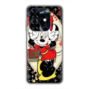 Чехол Disney Mouse Tecno Spark Go 2024 (BG6) (PREMIUMPrint) (Минни peace)