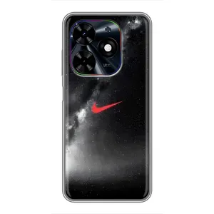 Чехол для Tecno Spark Go 2024 (BG6) - с принтом Найк (AlphaPrint) (Найк красный)