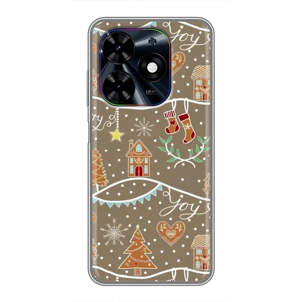 Чехол с принтом «Новогодние пряники» для TECNO Spark Go 2024 (BG6) Чехол с принтом «Новогодние пряники» для TECNO Spark Go 2024 (BG6)