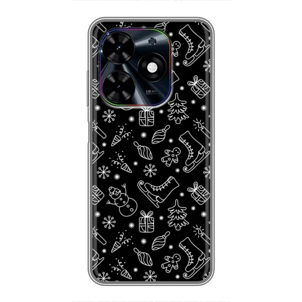 Чехол с принтом «Новогодний фон» для TECNO Spark Go 2024 (BG6) Чехол с принтом «Новогодний фон» для TECNO Spark Go 2024 (BG6)