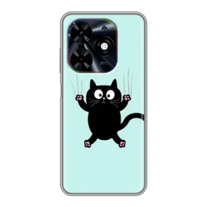Чохол з принтом для Tecno Spark Go 2024 (BG6) (AlphaPrint) Модні коти (Падаючий кіт)