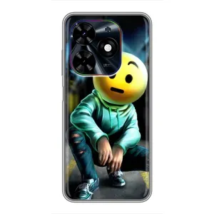 Чохол для ТЕКНО Спарк Ґо 2024 (БГ6) - (AlphaPrint) з принтом (ТОП продажів) (Хлопець смайл)