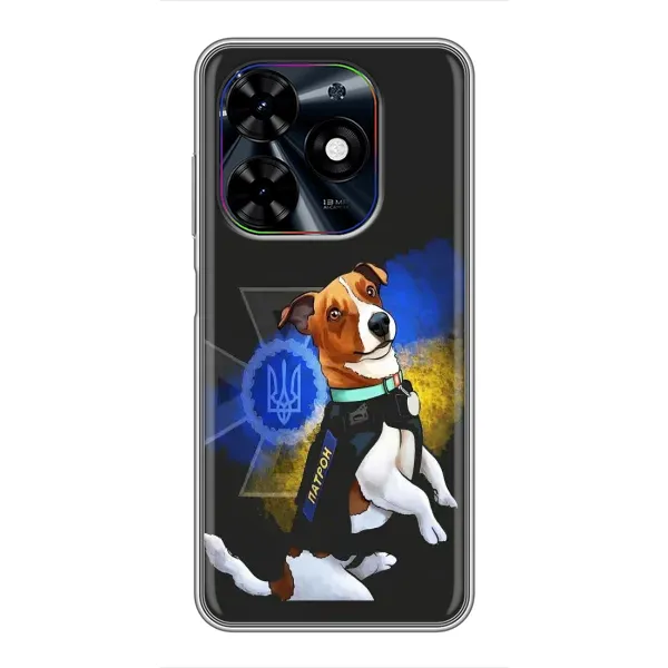 Чохол з принтом «Патрон собачка» для TECNO Spark Go 2024 (BG6) Чохол з принтом «Патрон собачка» для TECNO Spark Go 2024 (BG6)