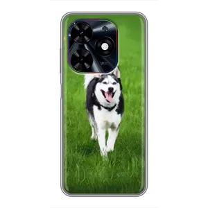 Чохол з Хаскі Tecno Spark Go 2024 (BG6) - (AlphaPrint) (Радісний Хаскі)