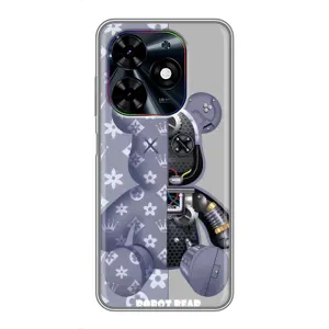 Крутые Чехлы Луи Виттон для Tecno Spark Go 2024 (BG6) (AlphaPrint) (Робот Мишка)