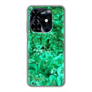 Мраморный чехол на Tecno Spark Go 2024 (BG6) (VPrint) (Салатный Мрамор)