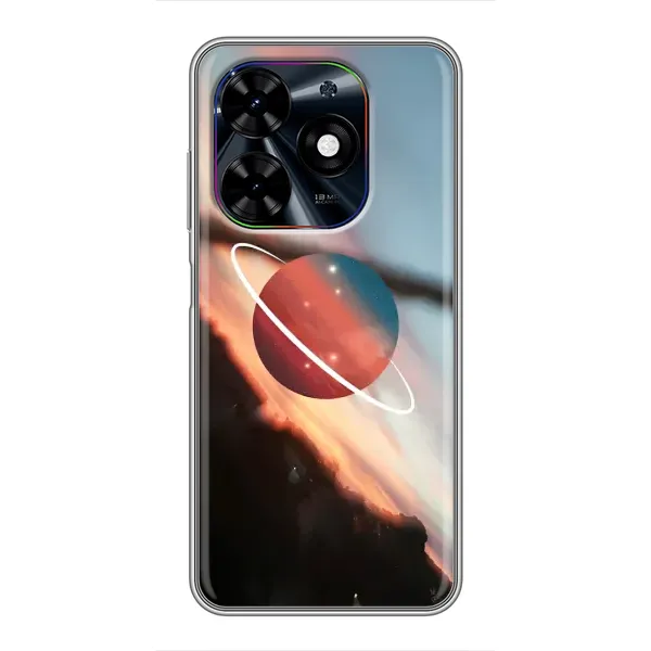 Чехол с принтом «Сатурн» для TECNO Spark Go 2024 (BG6)