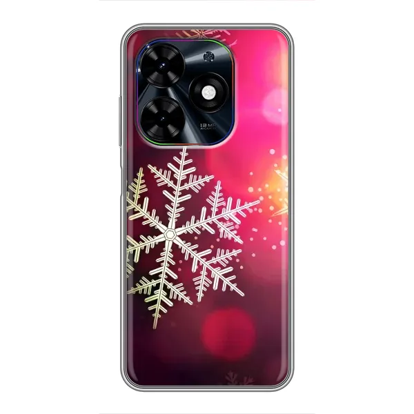 Чехол с принтом «Снежинка» для TECNO Spark Go 2024 (BG6) Чехол с принтом «Снежинка» для TECNO Spark Go 2024 (BG6)