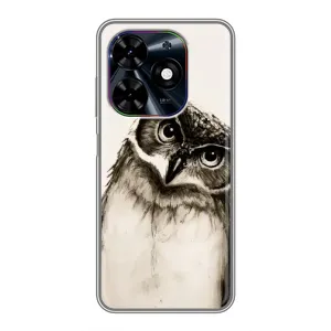 Чехол с птицами на Tecno Spark Go 2024 (BG6) (VPrint) (Сова)
