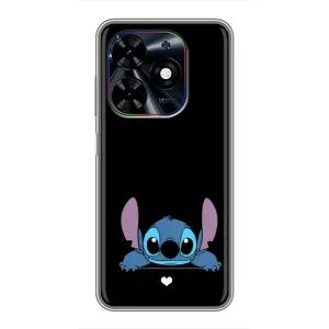 Чехол с принтом Стич на TECNO Spark Go 2024 (BG6) (Стич на черном)