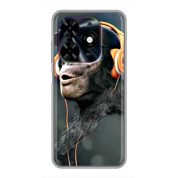 Чехол с принтом «В наушниках» для TECNO Spark Go 2024 (BG6) Чехол с принтом «В наушниках» для TECNO Spark Go 2024 (BG6)