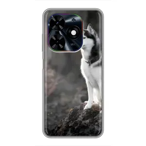 Чохол з Хаскі Tecno Spark Go 2024 (BG6) - (AlphaPrint) (Вірний собака)