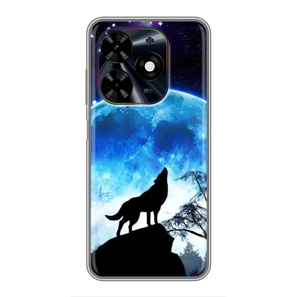 Чехол с принтом «Волк на луну» для TECNO Spark Go 2024 (BG6) Чехол с принтом «Волк на луну» для TECNO Spark Go 2024 (BG6)