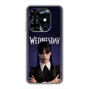 Силиконовый чехол с картинкой для Tecno Spark Go 2024 (BG6) (Wednesday)