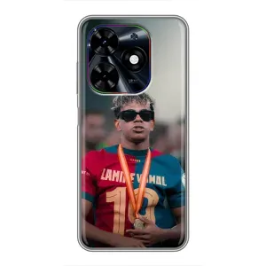 Чехол с футболистом Ламин Ямаль Tecno Spark Go 2024 (BG6) (Ямаль Барса)