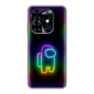 Чехол Амонг Ас для Tecno Spark Go 2024 (BG6) (AlphaPrint) (Яркий скин)
