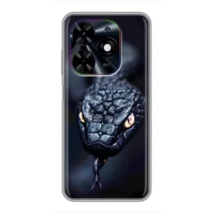 Чохол з картинкою 'Хижаки' для Tecno Spark Go 2024 (BG6) (Чорна змія)
