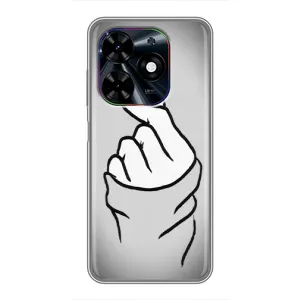 Чохол з принтом для Tecno Spark Go 2024 (BG6) (AlphaPrint - Знак сердечка) (Значок Love)