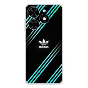 Чохли Адидас для Tecno Spark Go 2025 (AlphaPrint) (Адідас з полосами)