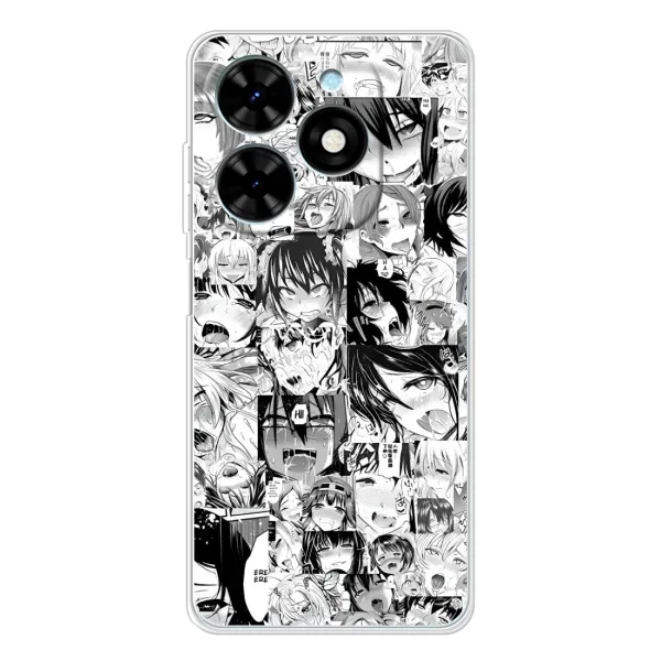 Чохол з принтом «Ahegao manga» для TECNO Spark Go 2025